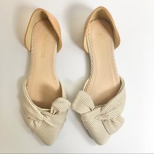 Restricted women’s cream & brown flats. Size 9
